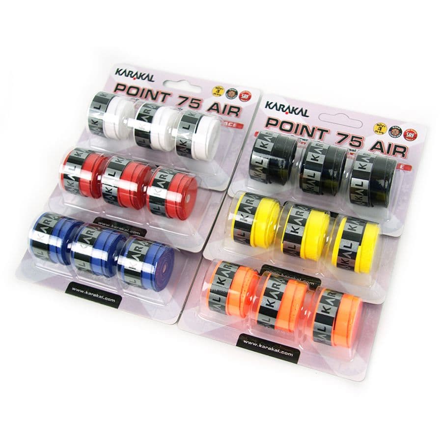 Overgrips Karakal Air Point 75 para raquetas de Padel y Tenis.