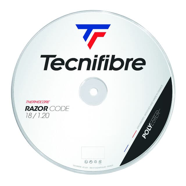 Bobina 200m. cordaje tenis Tecnifibre polyester Razor Code 1.30mm.